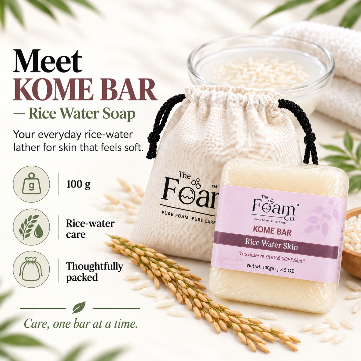 Kome Bar | Rice Water Bathing Soap
